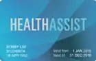 Blue Health Assistant Card