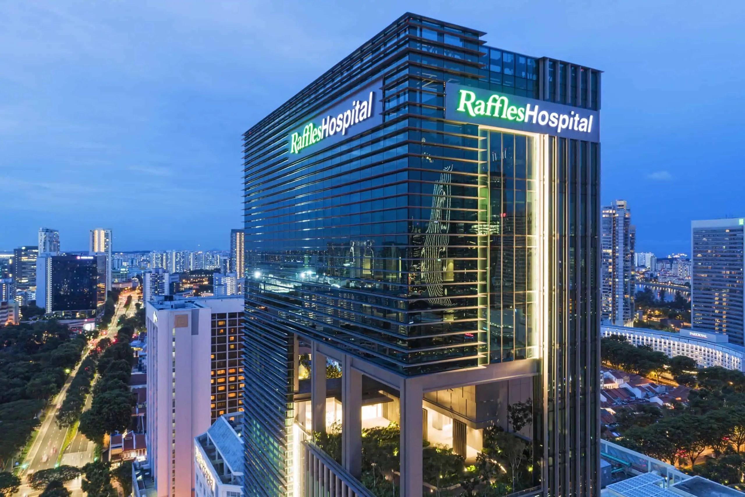 Raffles Hospital - Blue Hour_LR