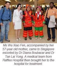 Singapore Doctors Treat Turban Tumour from China