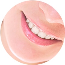 Close up on a smiling mouth