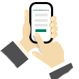 Use your mobile phone to fill in a health declaration form