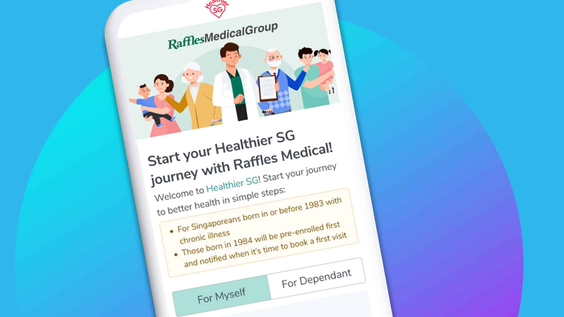 Healthier SG enrolment with Raffles Medical Healthier SG enrolment with Raffles Medical