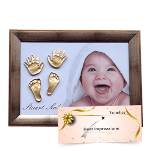 3D baby hand and foot casting and imprints - Raffles Hospital mummy bag