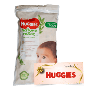 Eco-friendly diapers and voucher - Raffles Hospital mummy bag