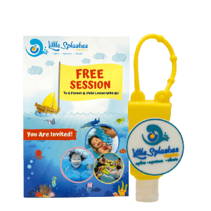 Swim session and sanitiser holder - Raffles Hospital mummy bag