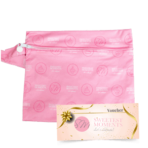 diaper pouch and voucher - Raffles Hospital mummy bag