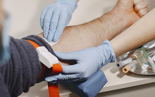 Health screening blood test analysis