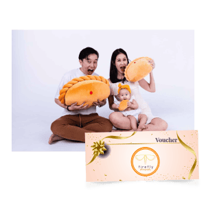 60-minute studio photoshoot - Raffles Hospital mummy bag 60-minute studio photoshoot - Raffles Hospital mummy bag