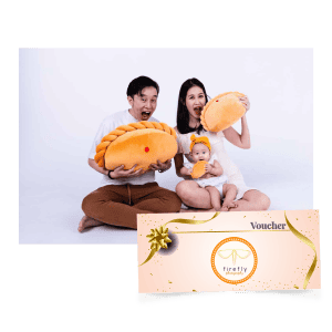 60-minute studio photoshoot - Raffles Hospital mummy bag