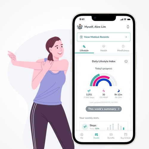 Raffles Wellness inapp Raffles Connect
