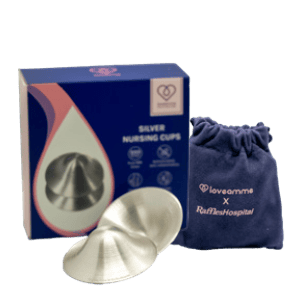 Raffles Hospital Mummy Maternity gift bag - Silver nursing cups Raffles Hospital Mummy Maternity gift bag - Silver nursing cups