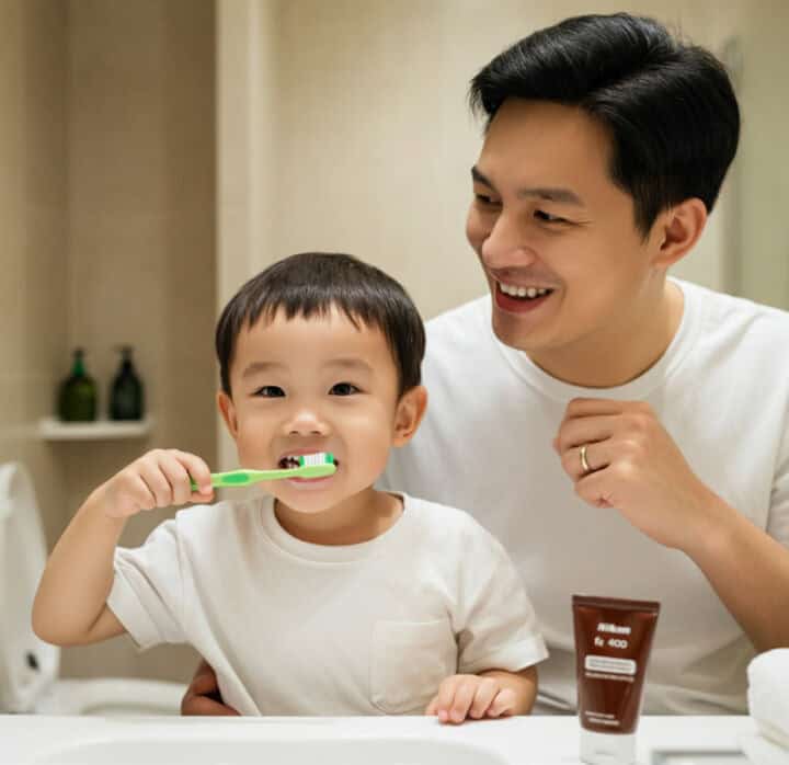 Using a sensory-suitable toothbrush