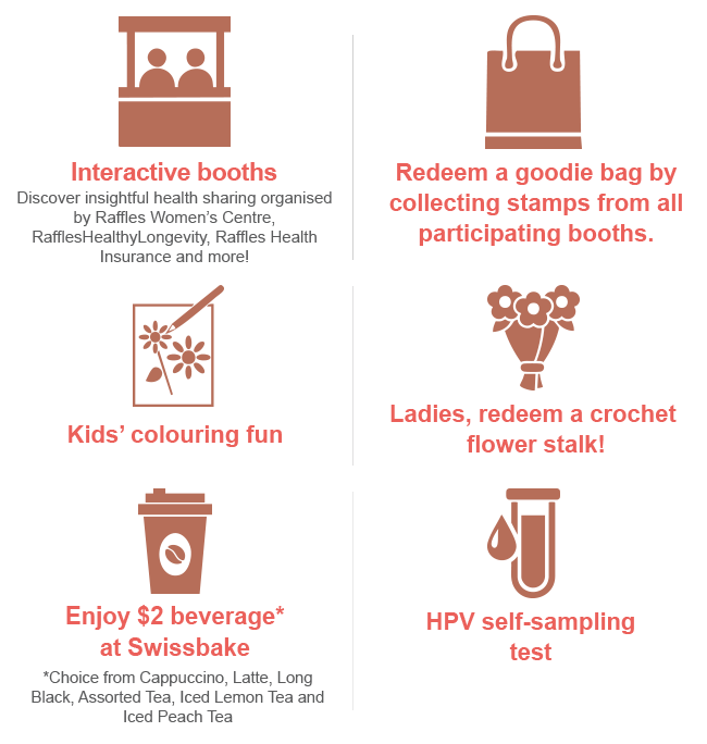 IWD 2026 Activities and booth at Raffles Specialist Centre