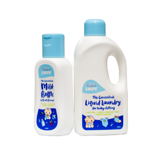 Laundry and milk bottle detergent Raffles Hospital maternity bag
