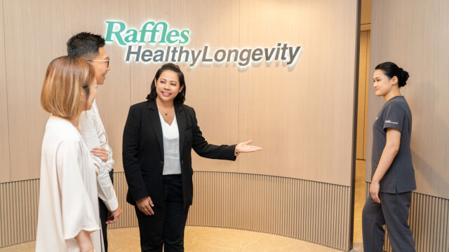 Raffles HealthyLongevity clinic at Raffles Specialist Centre level 17