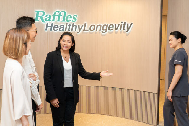 Raffles HealthyLongevity clinic at Raffles Specialist Centre level 17