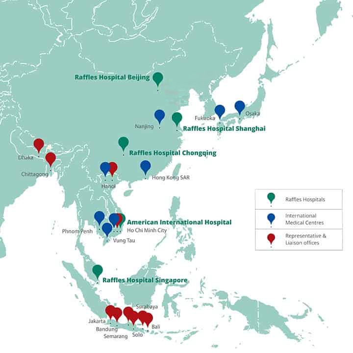 Raffles Medical Group - 5 countries and 12 cities regional