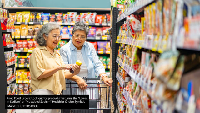 read food labels look out for low in sodium products for healthier choice