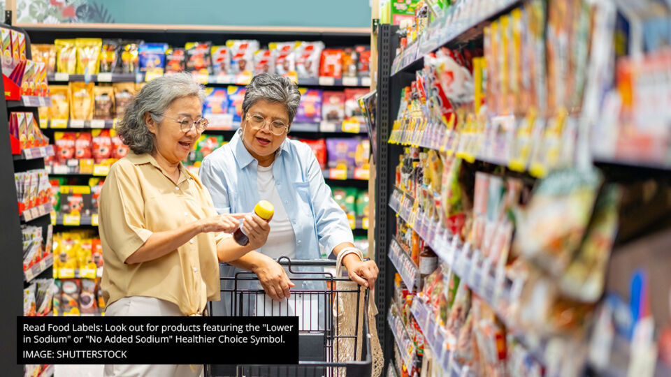 read food labels look out for low in sodium products for healthier choice